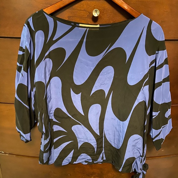 Michael Kors top purple and black size M - Picture 2 of 5